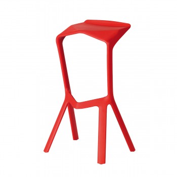 Bar Stool Miura, red