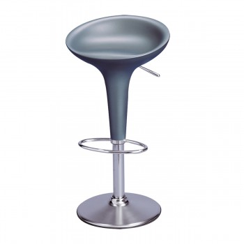 Bar Stool Bombo, silver grey