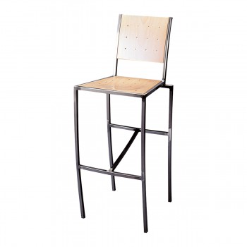 Bar Stool Pico, natural wood