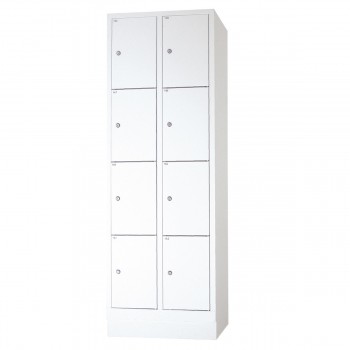 Safety cupboard, 8 boxes, grey