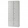 Safety cupboard, 10 boxes, grey