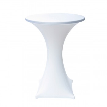 Standing Table with stretch cover, white