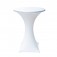 Standing Table with stretch cover, white