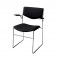Chair Bono with armrests, black
