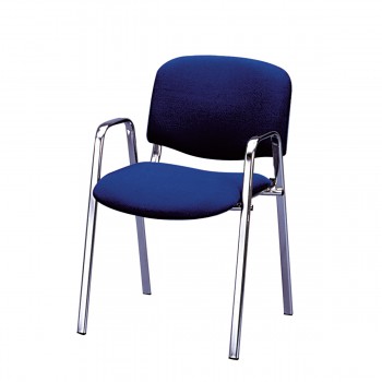 Chair Dublin with armrests, blue