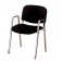 Chair Dublin with armrests, black